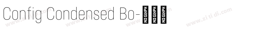 Config Condensed Bo字体转换